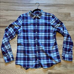J Crew Mercantile Lightweight Plaid Shirt - M